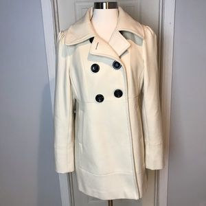 Guess off-white Long Pea Coat